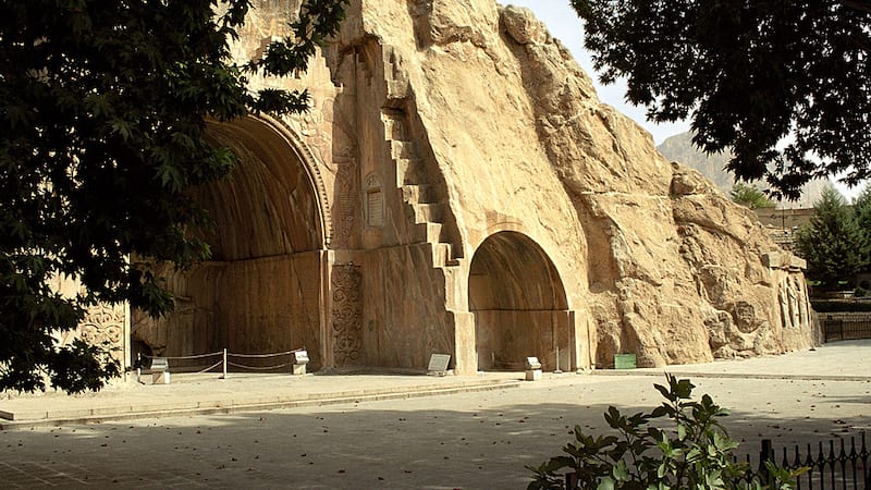 Taq Bostan With Three Wall Painting Belonge to Sassanid and Qajar Dynasty In Kermanshah